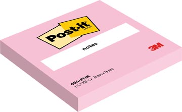 [654PK] notes 100v 76x76 flam pink