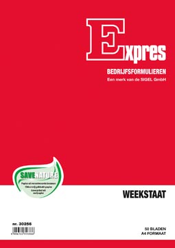 [30256] sigel express weekstaat a4