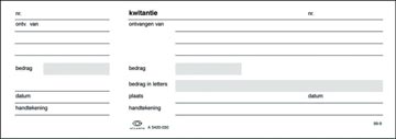 [5420031] kwitantieboek 100bld 5420-031
