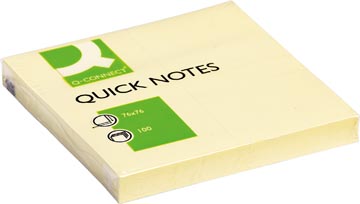 [KF10502] Q-CONNECT Quick Notes, ft 76 x 76 mm, 100 vel, geel