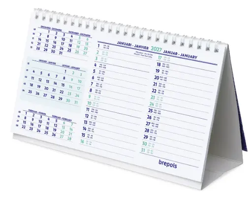 [185199000040] Brepols bureaukalender, horizontaal, 2027