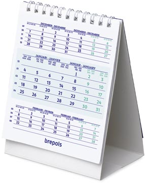 [185299000040] Brepols bureaukalender Verticaal 2027 130X105mm