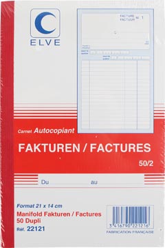 [22121] faktuurboek tweet a5 50x2 pk5
