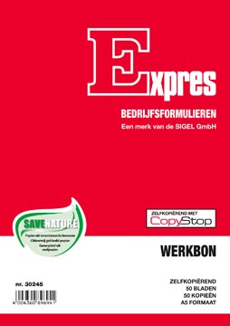 [SI30245] sigel expres werkbon a5 50x2v