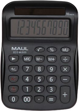 [7263590] Maul Bureaurekenmachine Eco Mj 555, Zwart
