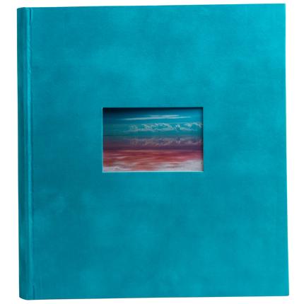 [16178E] Fotoalb boek 60p w 29x32 Skandi turkoois