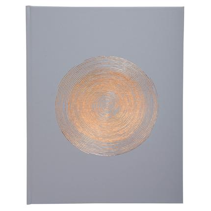 [47984E] Gastenboek 100p goud 27x22 Ellipse grijs
