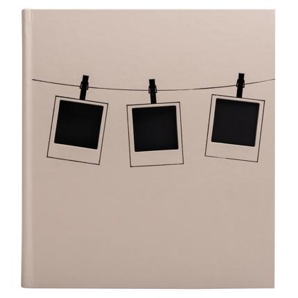 [16525E] Fotoalb boek 60p zw 29x32 Instants roze