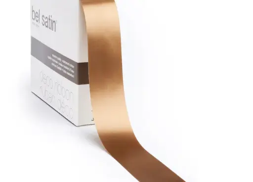 [5151992571] bel satin ribbon 100m/25mm (sand 71)