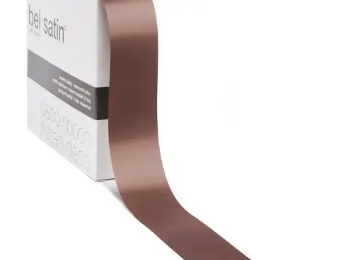 [5151991027] bel satin ribbon 100m/10mm (dark rose 27)