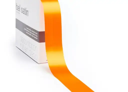 [51519910A57] bel satin ribbon 100m/10mm (orange a57)