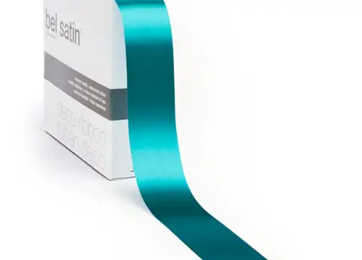 [5151991546] bel satin ribbon 100m/15mm (sea blue 46)
