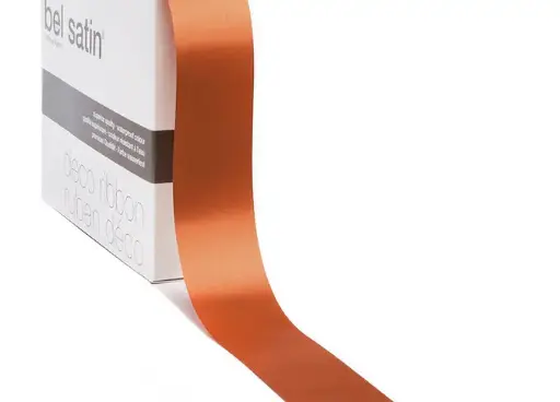 [5151991558] bel satin ribbon 100m/15mm (warm orange 58)