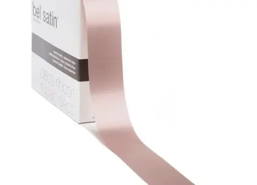 [5151991572A] bel satin ribbon 100m/15mm (nude 72a)