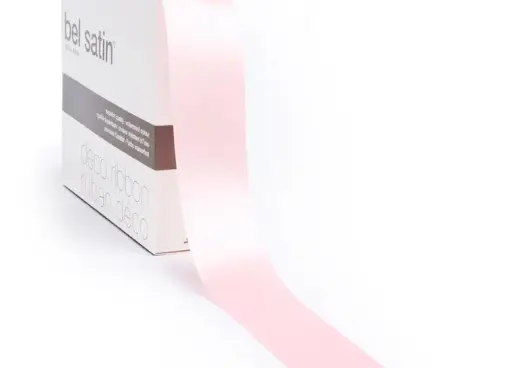 [5151992510] bel satin ribbon 100m/25mm (light rose 10)