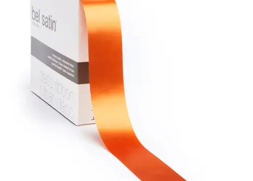 [5151992573] bel satin ribbon 100m/25mm (brandy 73)