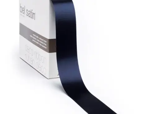 [5151994044] bel satin ribbon 100m/40mm (dark blue 44)