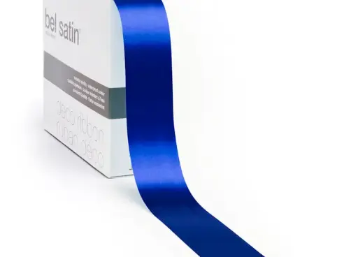 [5151994047] bel satin ribbon 100m/40mm (royal blue 47)