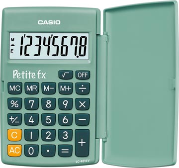 [LC401LG] casio rekmachine petite fx grn