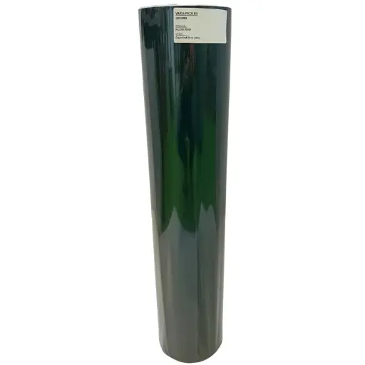 [15010391] geschenkpapier bruine effen kraft 60gr - donkergroen - 50cm x 200m