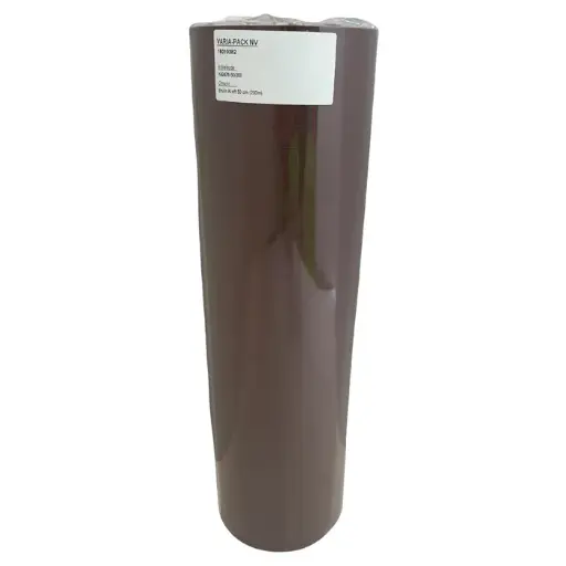 [15010382] geschenkpapier bruine effen kraft 60gr - donkerbruin - 50cm x 200m