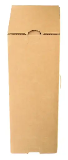 [1000041] verzenddoos fles karton bruin 90x90x360mm