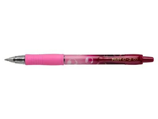 [BLG27TRB-PG-L] G-2 Bubble Roze -Medium punt - Blauwschrijvend