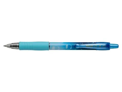 [BLG27TRB-BG-L] G-2 Bubble Blauw -Medium punt - Blauwschrijvend