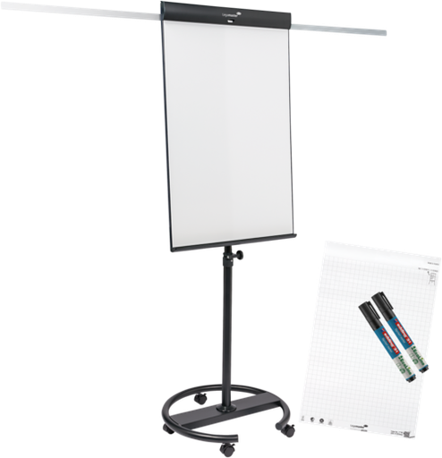 [7-153610] legamaster sketch pro flipchart mobile round base