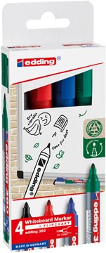 [436042] edding whiteb marker 360 4x