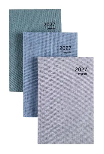 [021654559960] Agenda Brepols 2027, Saturnus Luxe Dubletta, 1dag/pag assorti 13.3x20.8 cm