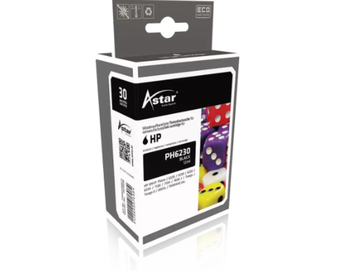 [AS70038] as70038 astar hp 303xl ph inkt zwart hc rebuilt 600pagina's chip 12ml