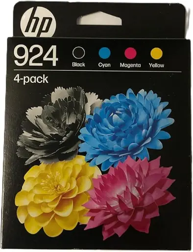 [6C3Z1NE] HP 924 CMYK Original Ink Cartridge 4-Pack
