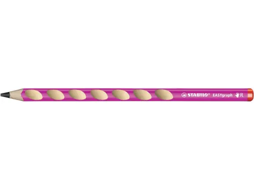[322/01-HB] potlood easy graph hb donker roze rechtshandig   