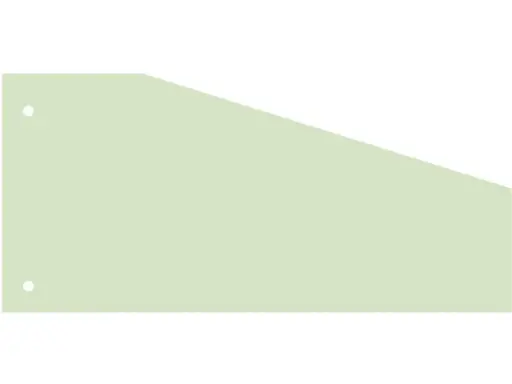 [07070-01-TR] Scheidingsstrook Kangaro 2-Gaats 240X105X60Mm Trapezium 180 Grams Rc Groen