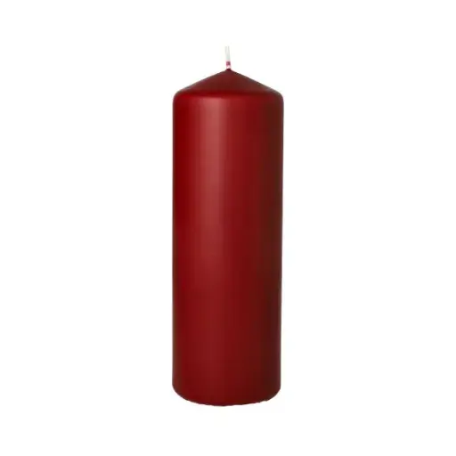 [13081] Stompkaars Ø 70 Mm 200 Mm Bordeaux 65 Branduren 6/Doos