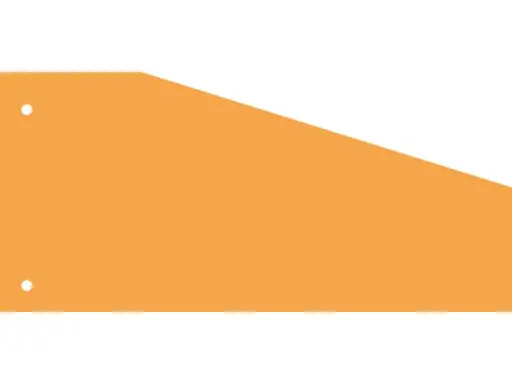 [07070-06-TR] Scheidingsstrook Kangaro 2-gaats 240x105x60mm trapezium 180 grams RC oranje