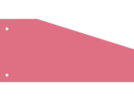 [07070-13-TR] Scheidingsstrook Kangaro 2-gaats 240x105x60mm trapezium 180 grams RC roze