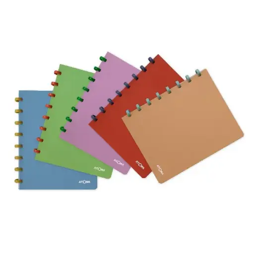 [45656] Atoma schrift Pastel pp opaque assorti A5 gelijnd