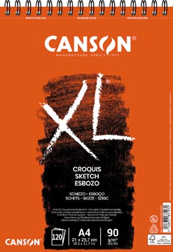 [C200787103] Canson Schetsalbum A4 90Gr 120 Vellen