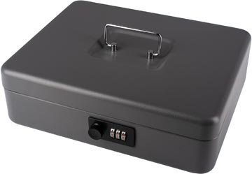 [8014408] Pavo Geldkoffer 12 Inch Met 3-Dlig Cijferslot, Donkergrijs